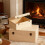 Unfinished Wooden Box with Hinged Lid and Front Clasp,Rectangle 6