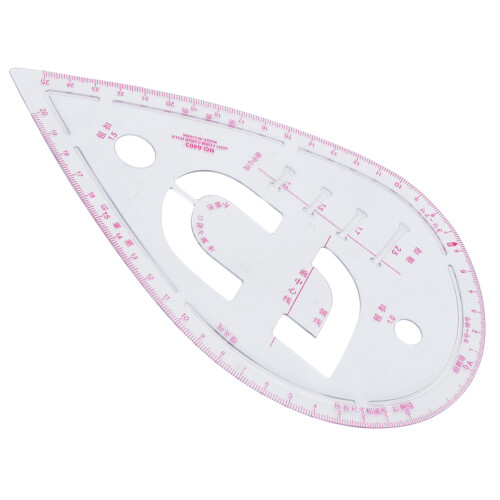 Sleeve Curve Ruler Plastic Sewing Button Positioning & Design Tool