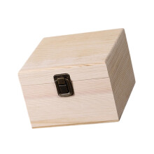 Natural Wood Candy Holder With Closure For Bridal-S Wood Color