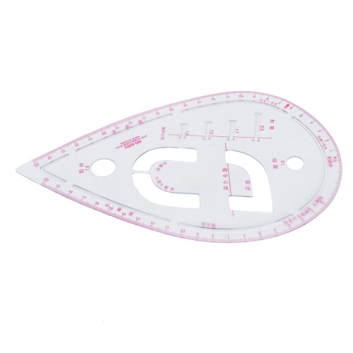 Sleeve Curve Ruler Plastic Sewing Button Positioning & Design Tool 1