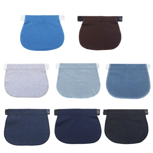 Elastic Maternity Waistband Extender Adjustable Fabric-grey 1