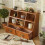 Multifunctional Drawer Organizers 6 Open Compartments 2 Bottom 2
