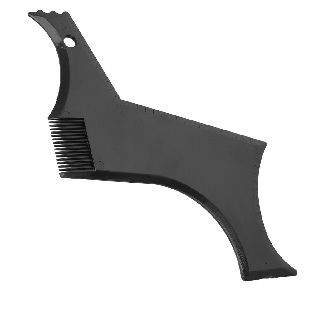 Black Plastic Beard Shaping Tools For Hairline Trimming Beard Styling Template