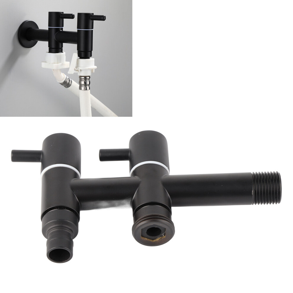 G1/2 Stainless Steel Water Faucet, Black, 12.8Cm Width 8421359194684