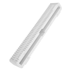 White 8 Inch PVC Longboard Fin Box for Surf and Wakeboard Big Tail Slots