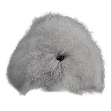 Postiche réaliste en fibres synthétiques pour la-cheveux gris