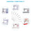 50Pcs Flat Shank Sewing Machine Needles for Various Fabric Thickness 9