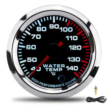 Universal Water Temp Gauge 7 Color LED 52mm 12V with Sensor 40-140C