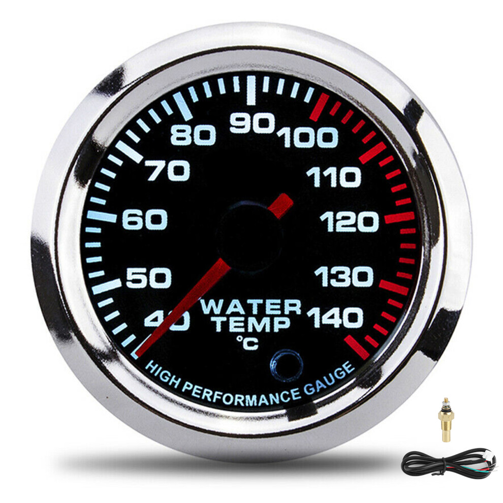 Universal Water Temp Gauge 7 Color Led 52Mm 12V With Sensor 40-140C 7901359195252