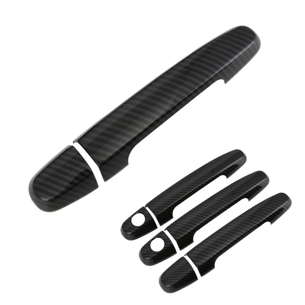 Carbon Fiber Door Handle Trim Cover For Corolla Vios Yaris Rav4 9391359196294