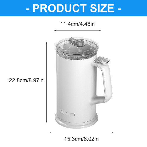 Hot Milk Maker with Frothing Function Cappuccino-White US Plug 2