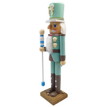 38Cm Kust Thema Kerst Notenkrakers Beeldje Carving Houten-LL0130