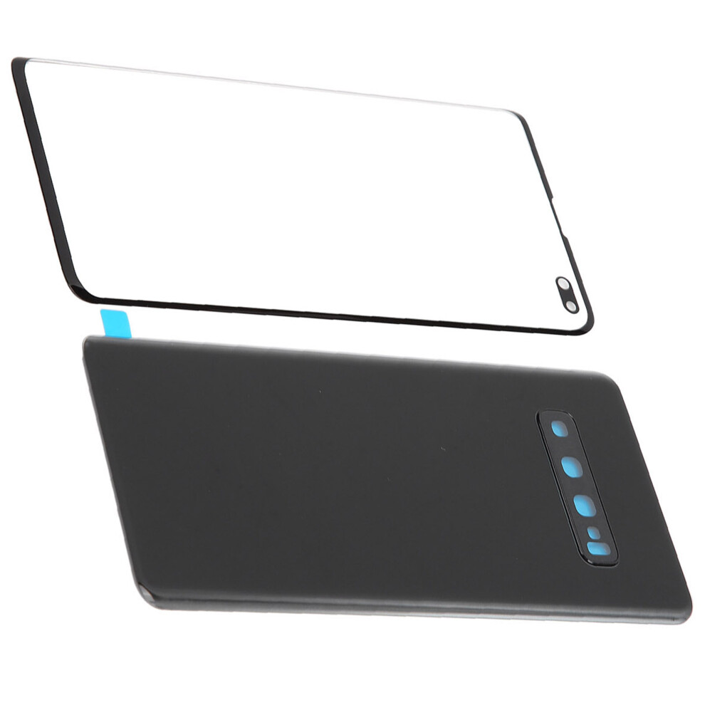 Mobile Phone Back Glass Cover For S10+ Plus Resin Material Black 8411359198850