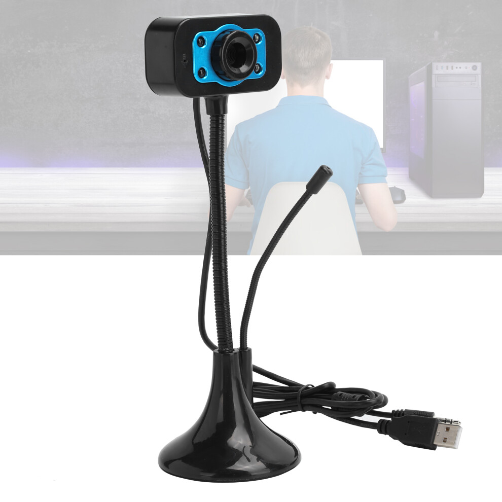 Usb Webcam With Microphone, 640X480, Manual Focus, 1.1M Cable 9411359198781