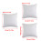 Ergonomische rugleuningkussenkern Dikke polyester-Wit 50CM 3