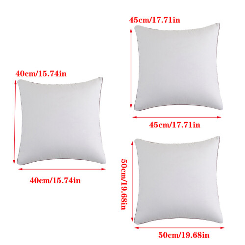Ergonomische rugleuningkussenkern Dikke polyester-Wit 50CM 2