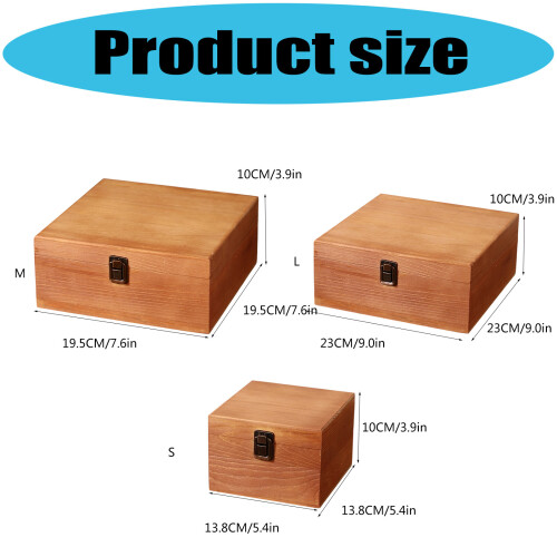 Multifunctionele houten organizer voor-S Retro-kleur 2
