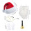 Weihnachtsmann-Kleidungsset, Plüsch-Weihnachtsmütze, weißer 3