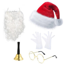 5Piece Costume Set Budget Friendly Father Christmas Outfit