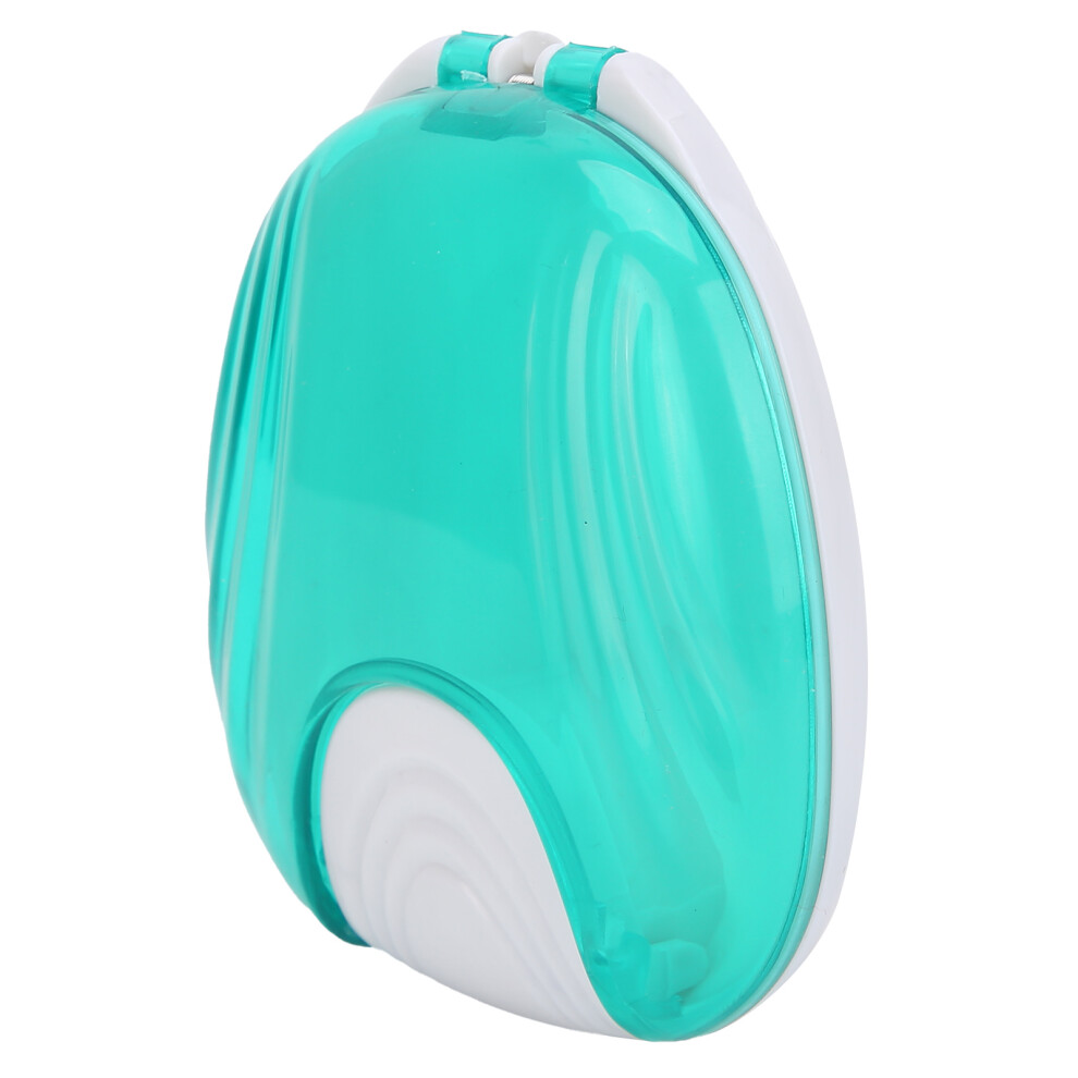 Green Durable Plastic Orthodontic Retainer Case Portable Denture Storage Box