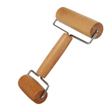Holz-Rollholz für Gebäck, Pizza & Backen, 17,5x6cm, Braun
