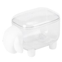 Charmante weiße Schaf Make-up Wattestäbchenhalter Organizer Box