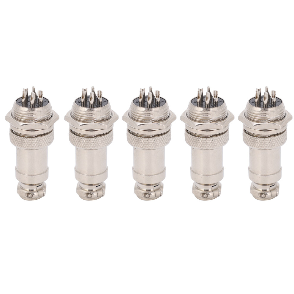 5-Piece Aviation Plug Set Gx16 16Mm Male & Female 5-Pin 450V 6911359205456