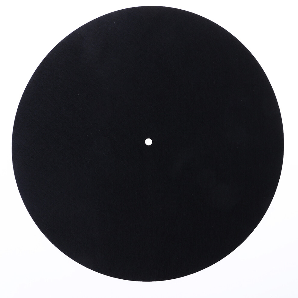 Turntable Mat Audiophile 7" 3Mm Felt Anti-Static Slipmat- Black 7732000185229