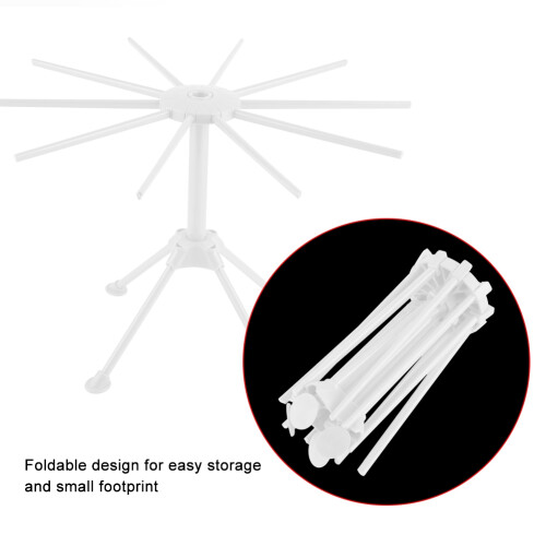 Kitchen Pasta Drying Rack Stand Foldable Noodle Spaghetti Drying Tool White 2