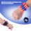 Elastic Wristband for Soft Bullets, Fits 8 EVA Ammo, Black/Blue 11