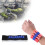 Elastic Wristband for Soft Bullets, Fits 8 EVA Ammo, Black/Blue 5