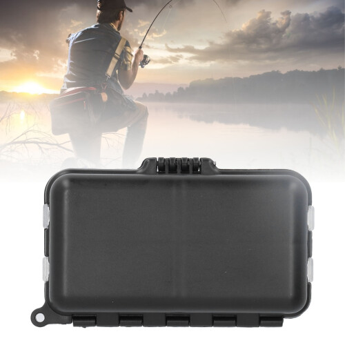 Fishing Tackle Box 9 Compartments Easy-Access Storage for Hooks Rigs & Lures