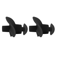 Durable Black Earplugs with Spiral for Secure Swimming Protection