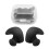 Durable Black Earplugs with Spiral for Secure Swimming Protection 2