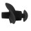 Durable Black Earplugs with Spiral for Secure Swimming Protection 5