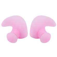 Weiche Silikongel-Ohrenstöpsel zum Schwimmen, wasserdicht, staubdicht, pink (1er Paar)