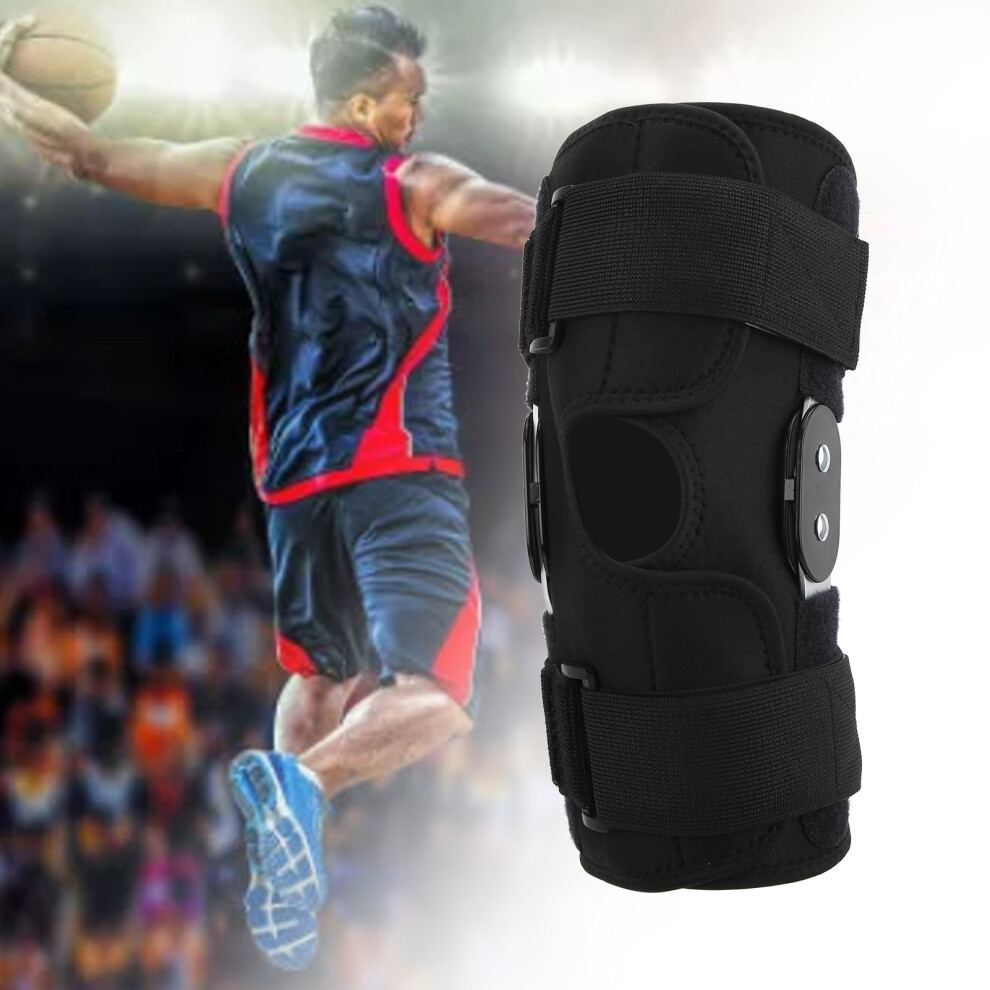 Adjustable Hinged Knee Brace with Straps for Pain Relief Unisex