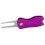 Foldable Stainless Steel Golf Divot Tool with Purple Handle, 12cm 16