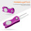Foldable Stainless Steel Golf Divot Tool with Purple Handle, 12cm 6