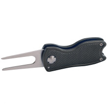 Stainless Steel Foldable Golf Divot Repair Tool 12cm Black