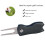 Stainless Steel Foldable Golf Divot Repair Tool 12cm Black 11