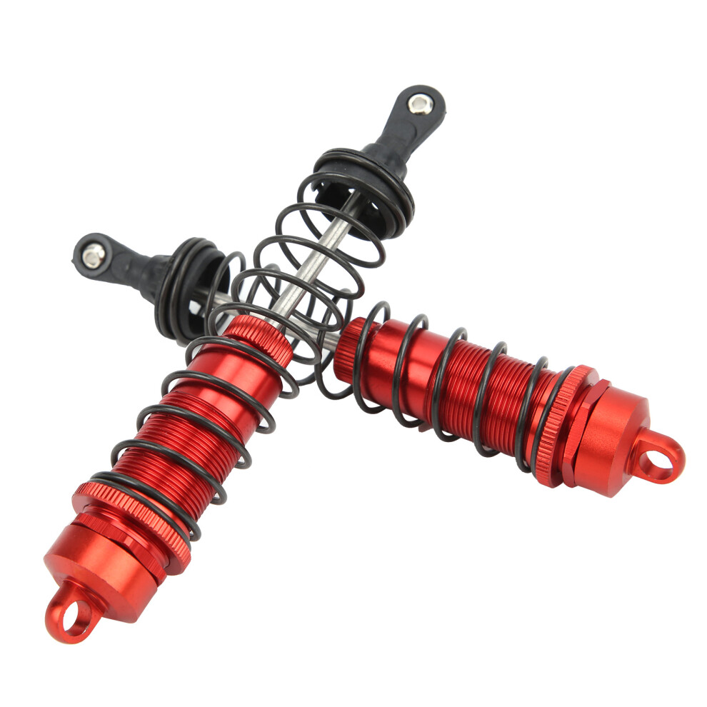 140Mm Rc Oil Filled Shock Absorbers Adjustable For 1/8 2Wd Rc Car 2Pcs Red 5041359213630
