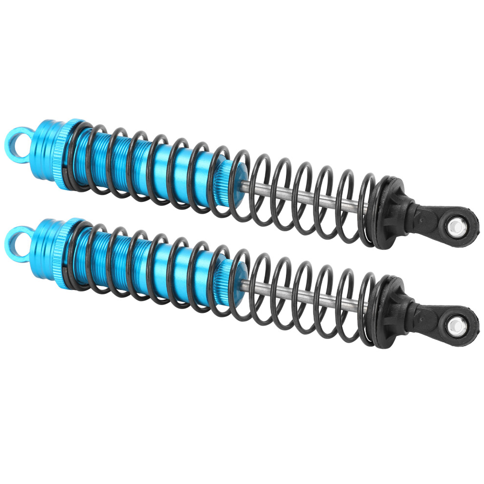 2 Pcs 144Mm Oil Filled Adjustable Shock Damper Set For 1/8 Rc Cars Blue 6931359214258