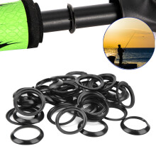 40 Stück Silikon Wickel-Check-Ringadapter 19MM für Angelruten