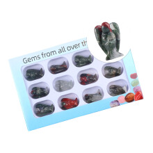 12Pcs Carving Crystal Angel Sculpture-african bloodstone