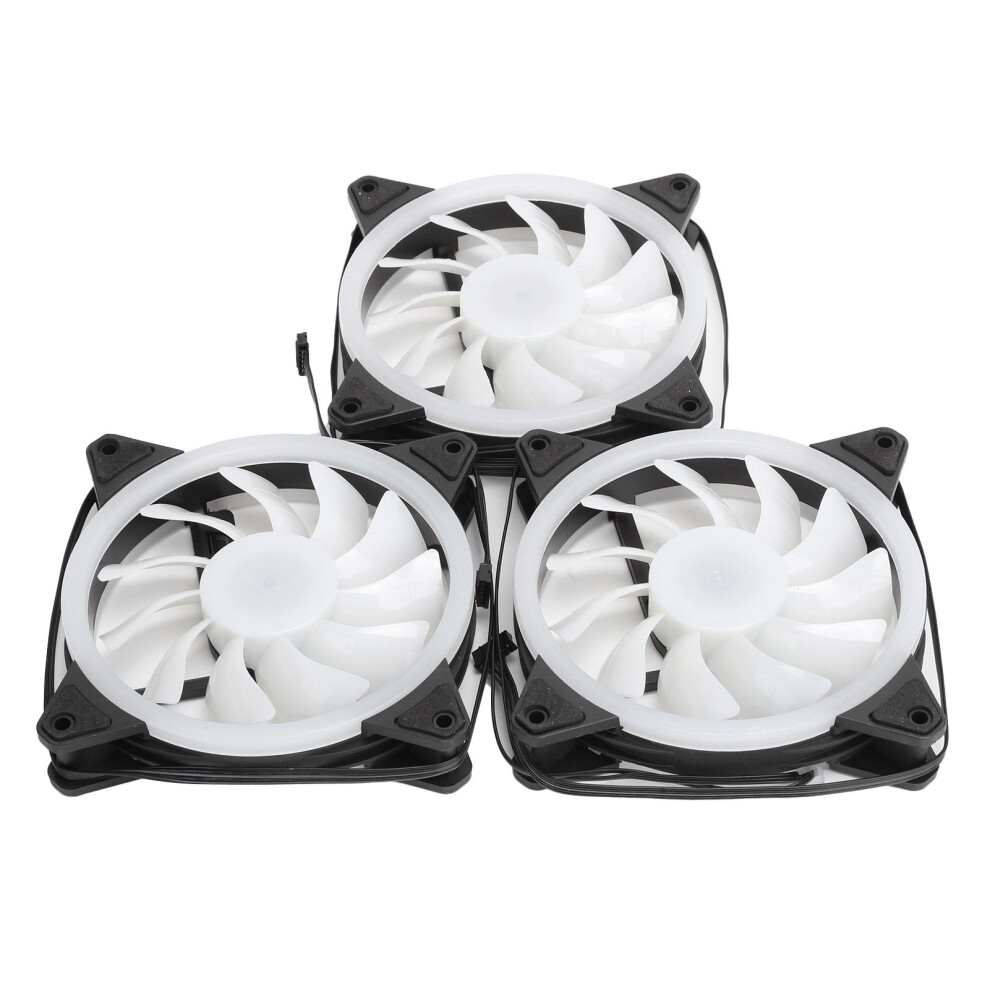 3Pcs Rgb Computer Cooling Fans 120Mm Mute Dual Lights With Remote 5011359216603