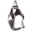 Dog Vest Harness Large Black Adjustable Reflective Polyester Nylon 14