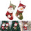 Weihnachtsstrumpf, schöne Schneemann-Santa-Muster für-B 3