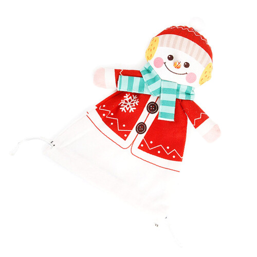 Festive Drawstring Gift Bags Christmas Fruit Candy Gift Bag-B