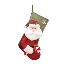 Kerstsok Mooie Sneeuwpop Kerstman Patronen voor Kerstboom-A